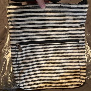 Thirty-One Organizing Shoulder Bag in Twill Stripe